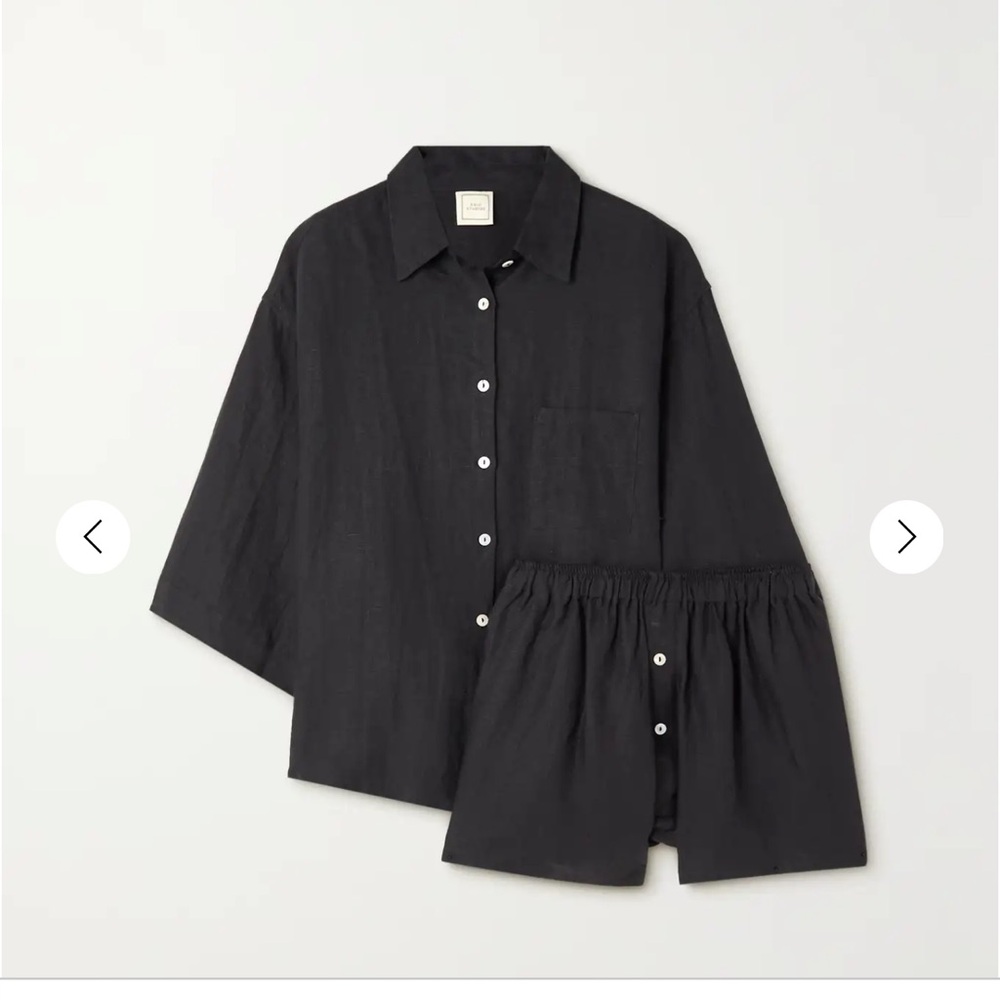 DEIJI STUDIOS
The 03 washed-linen shirt and shorts set